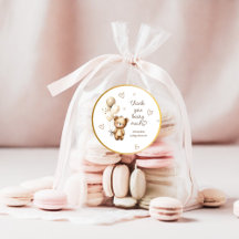 Bear globos Neutral Cute Baby Shower Gracias