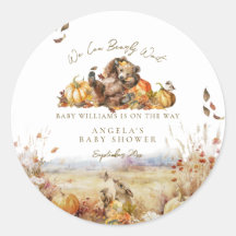 Bearly Wait Fall Woodland Watercolor Baby Shower