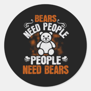 Pegatina Redonda Bears - Bears Ned People
