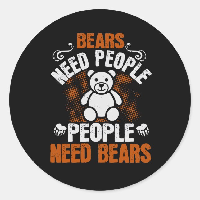 Pegatina Redonda Bears - Bears Ned People (Anverso)