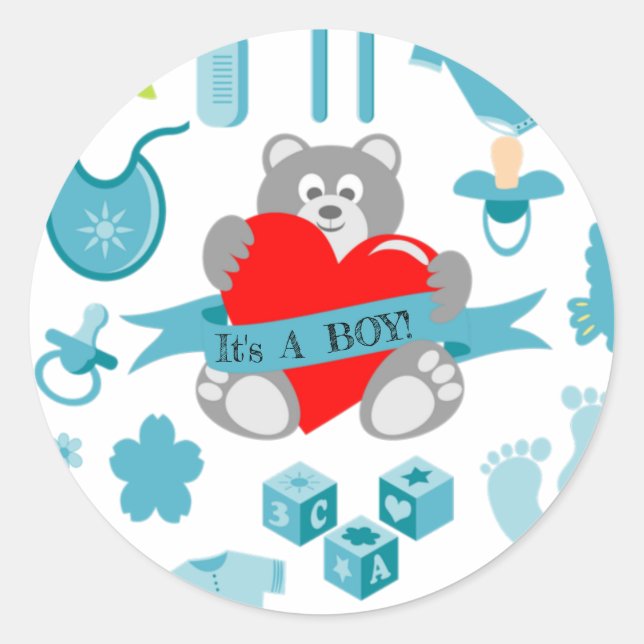 PEGATINA REDONDA BEBÉ (Anverso)