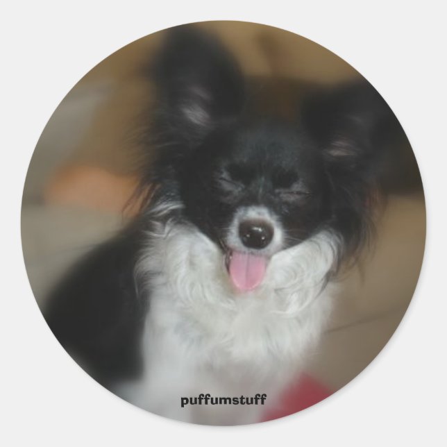 Pegatina Redonda Bebé de azúcar (Anverso)