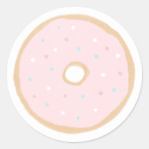 Bebé de donut rosado rociado