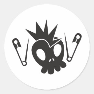 Pegatina Redonda Bebé de la roca