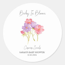Bebé en Bloom l Cosmos Semillas Baby Shower