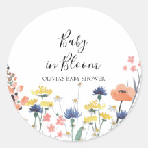 Bebé en flor baby shower de flores silvestres