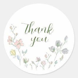 Pegatina Redonda Bebé en sangre Baby Shower género neutro