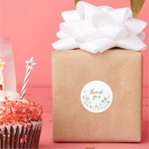 Pegatina Redonda Bebé en sangre Baby Shower género neutro