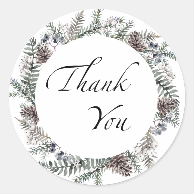 Pegatina Redonda Bebé, hace frío afuera todo el mundo gracias (Anverso)