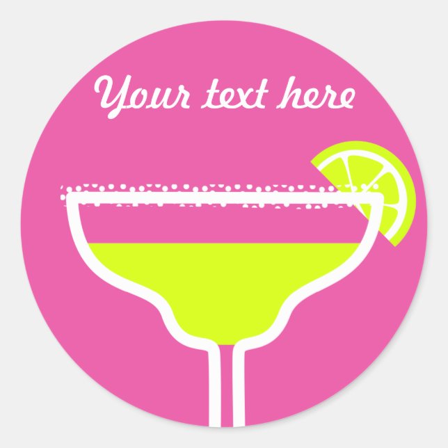 Pegatina Redonda Bebe Marguerita (Anverso)