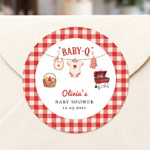Bebé Q Baby Shower Cordel de cuadros y parrilla