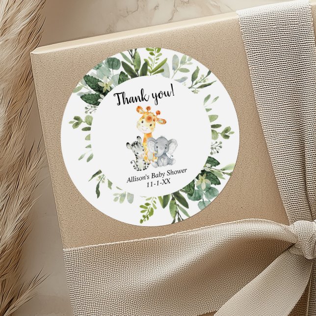 Pegatina Redonda Bebés cortos con ducha neutra de género (Subido por el creador)