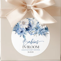 Bebés en Flor Azul Fiestas de Múltiples Cumpleaños