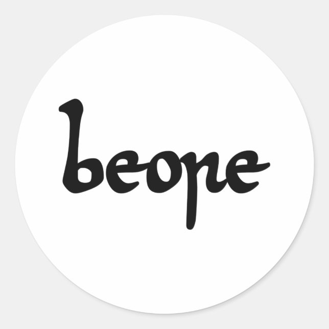 Pegatina Redonda Bebida inglesa antigua (Anverso)