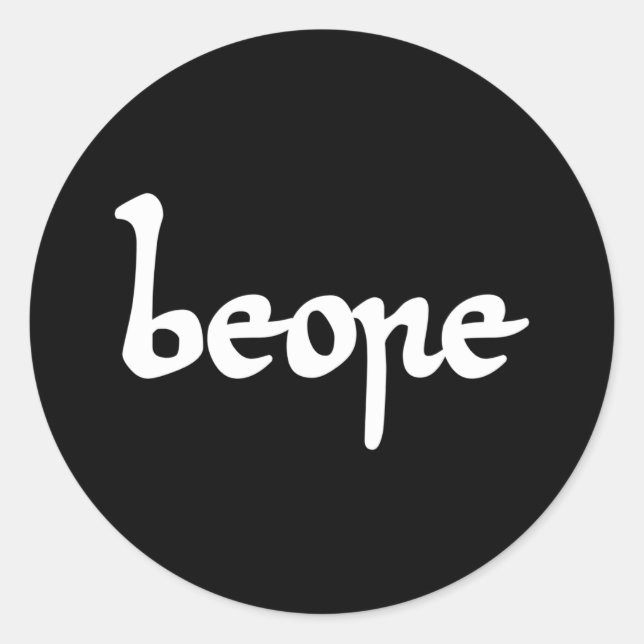 Pegatina Redonda Bebida inglesa antigua (Anverso)