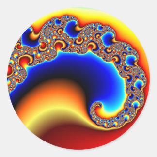 Pegatina Redonda Beckoning 2 - Fractal