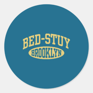 Pegatina Redonda Bed Stuy Brooklyn