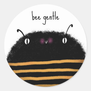 Pegatina Redonda Bee