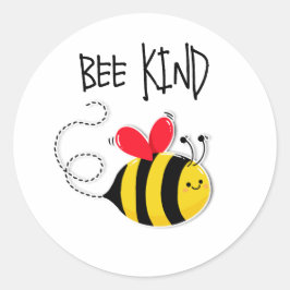 Pegatina Redonda Bee Button badge Bee Kind