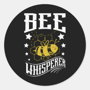 Pegatina Redonda Bee Whisperer