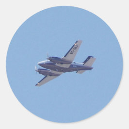 Pegatina Redonda Beech B90 King Air