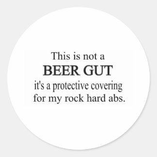 PEGATINA REDONDA BEER GUT