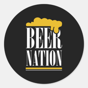 Pegatina Redonda Beer Nation