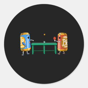 Pegatina Redonda Beer Pong