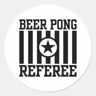 Pegatina Redonda Beer Pong