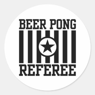 Pegatina Redonda Beer Pong