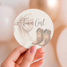 Beige Boots O Bows Chica De Equipo De Revelación D