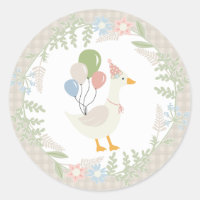 Beige Silly Goose Floral Gingham Favoritos