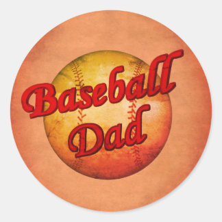 Pegatina Redonda Béisbol