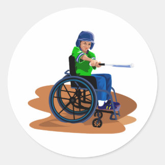 Pegatina Redonda Béisbol