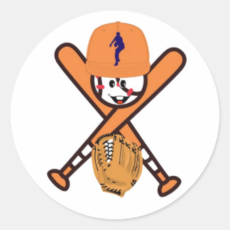 PEGATINA REDONDA BÉISBOL