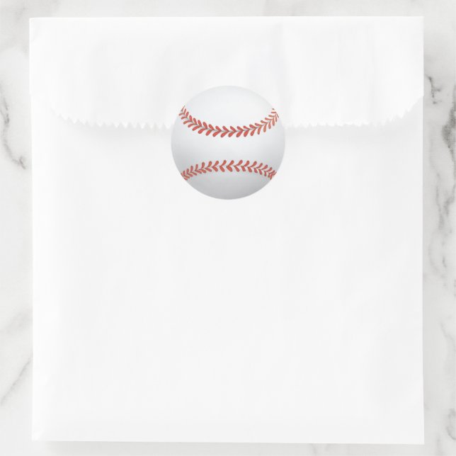Pegatina Redonda Béisbol (Bolso)