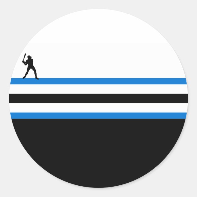 Pegatina Redonda béisbol : airstar : (Anverso)