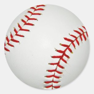 Pegatina Redonda Béisbol americano dibujado dibujo animado
