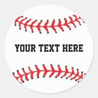 Pegatina Redonda Béisbol personalizado