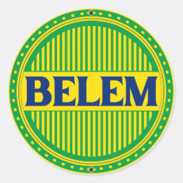 Pegatina Redonda Belém City Pride – Brazilian Identity