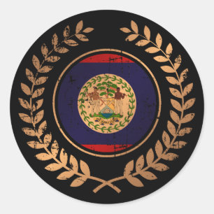 Pegatina Redonda Belice