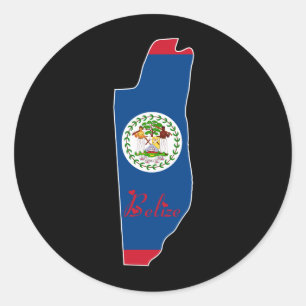 Pegatina Redonda Belice fresca