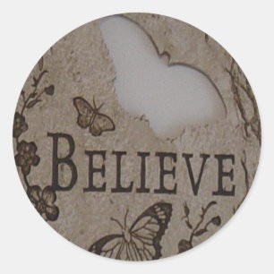 PEGATINA REDONDA BELIEVE