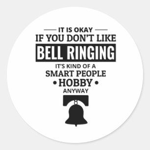 Pegatina Redonda Bell ringer Bell ringing Bells Tower Campanology