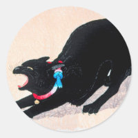 Bella Artes de eclosión de gato negro por Hiroaki 