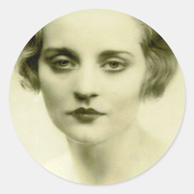 Pegatina Redonda Bella seria (Anverso)