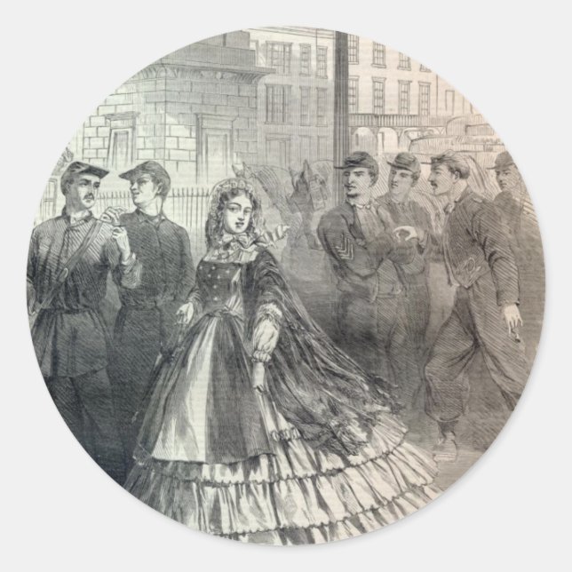 Pegatina Redonda Belle del Sur, 1861 (Anverso)