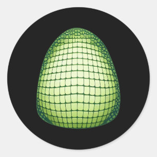 Pegatina Redonda Belly de cocodrilos de cocodrilo de cocodrilo de h