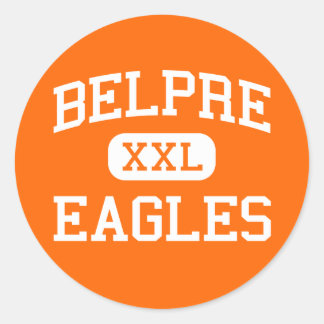 Pegatina Redonda Belpre - Águilas - Escuela secundaria Belpre - Bel