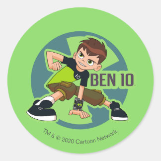 Pegatina Redonda Ben Tennyson Omnitrix Gráfico